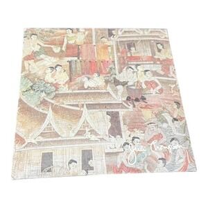 Jim Thompson Thai Silk Woven Photo Frame 4x6 Plaid Easel Back New w/Sleeve